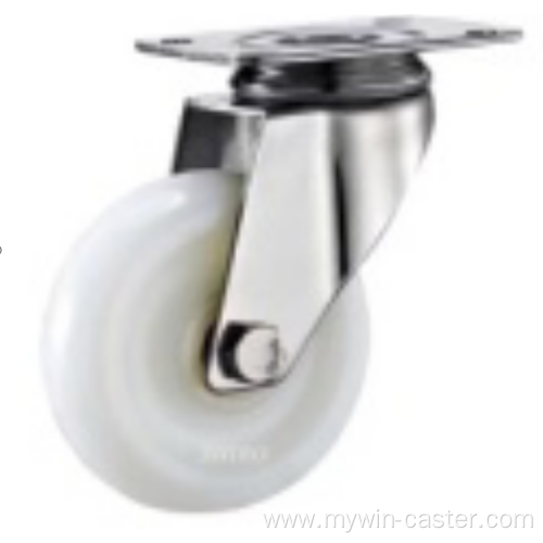 5 inch Stainless steel bracket PA medium casters without brakes